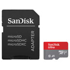 Pomnilniška kartica SANDISK Ultra microSDXC 128 GB UHS-I FHD z adapterjem SD SDSQUAB-128G-GN6MA