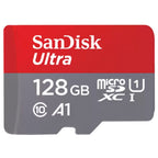 Pomnilniška kartica SANDISK Ultra microSDXC 128 GB UHS-I FHD z adapterjem SD SDSQUAB-128G-GN6MA