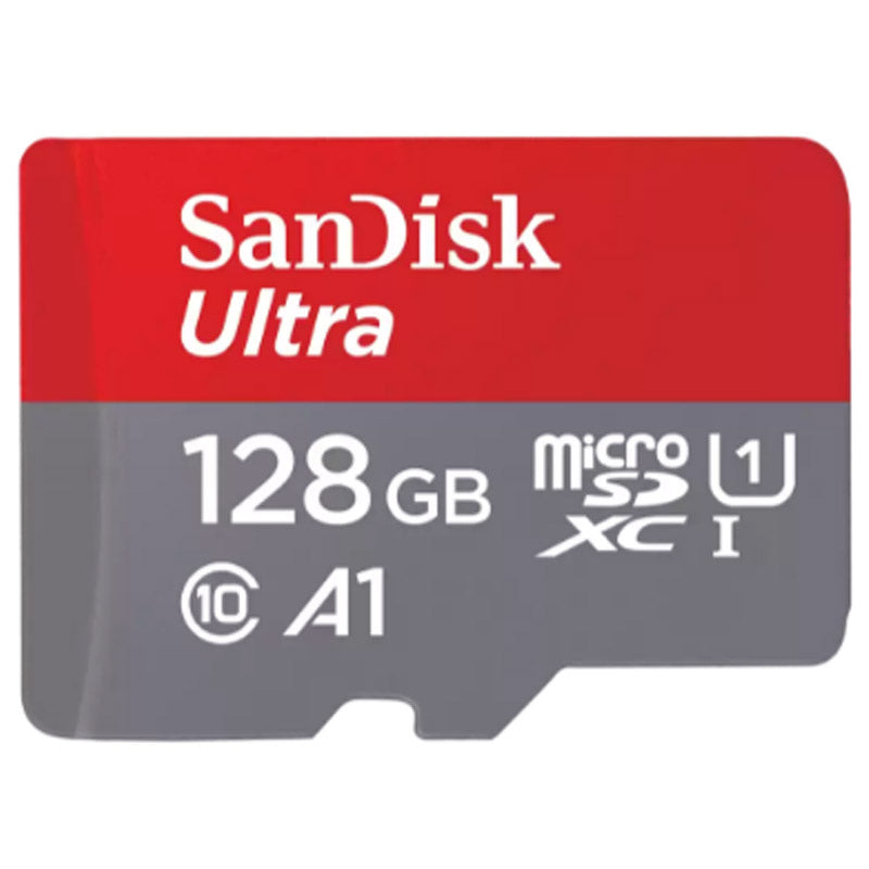 Pomnilniška kartica SANDISK Ultra microSDXC 128 GB UHS-I FHD z adapterjem SD SDSQUAB-128G-GN6MA