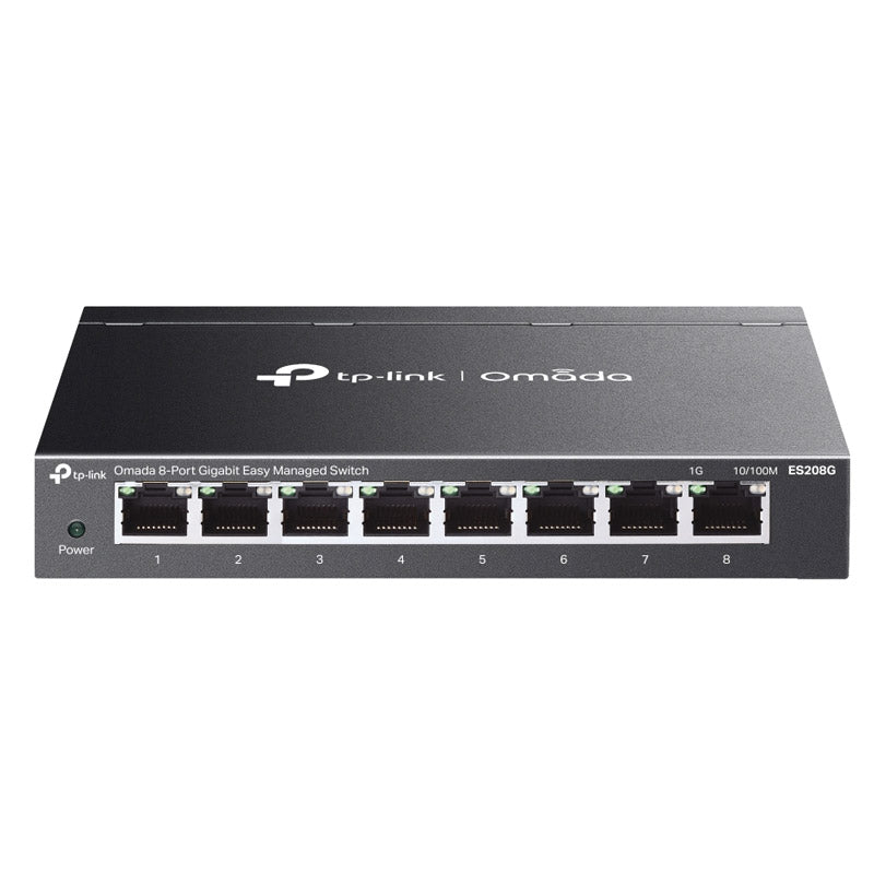 TP-LINK Omada ES208G 8-portno gigabitno upravljano mrežno stikalo RJ45