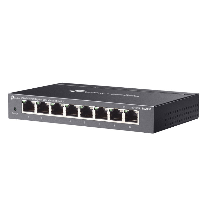 TP-LINK Omada ES208G 8-portno gigabitno upravljano mrežno stikalo RJ45