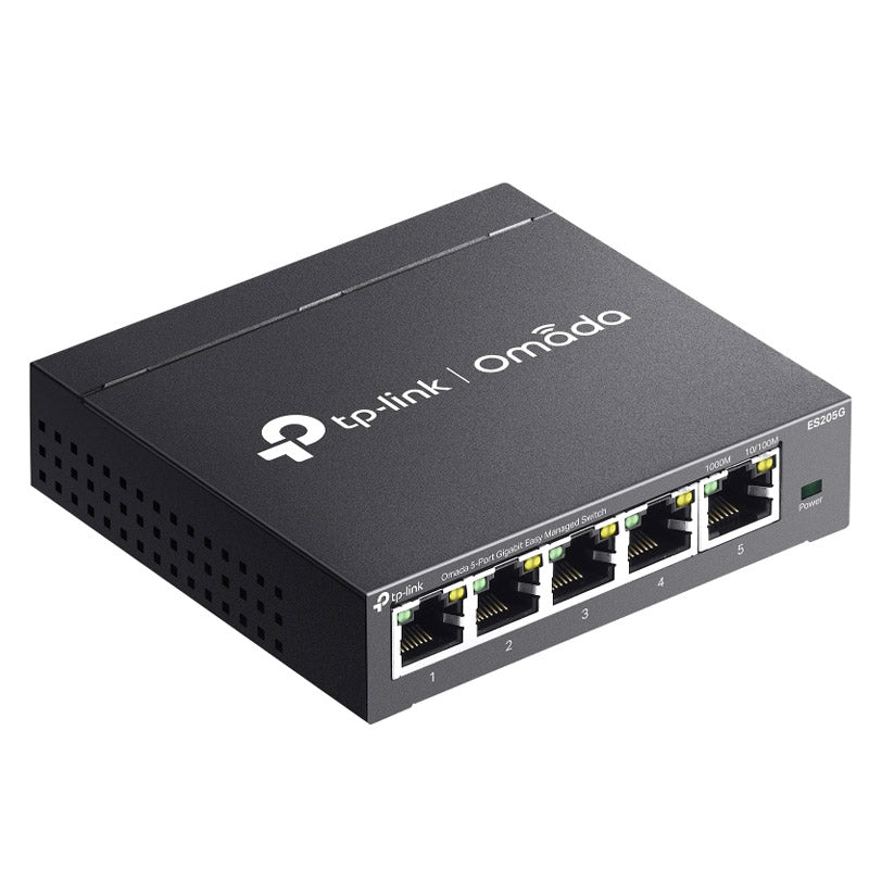 TP-LINK Omada ES205G 5-vratno gigabitno upravljano mrežno stikalo RJ45