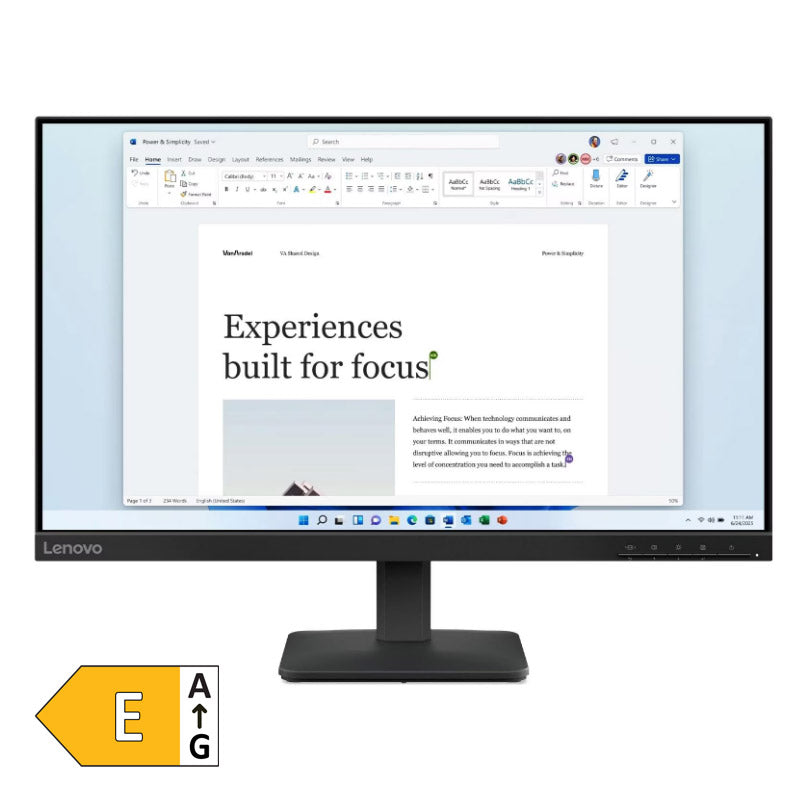 LENOVO L24-4e 60,45cm (23,8") FHD IPS 100Hz HDMI/VGA monitor