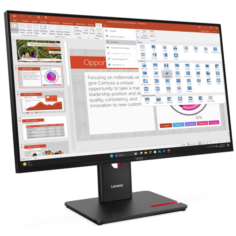 LENOVO ThinkVision T27-40 68,58cm (27") FHD IPS DP/HDMI/VGA monitor