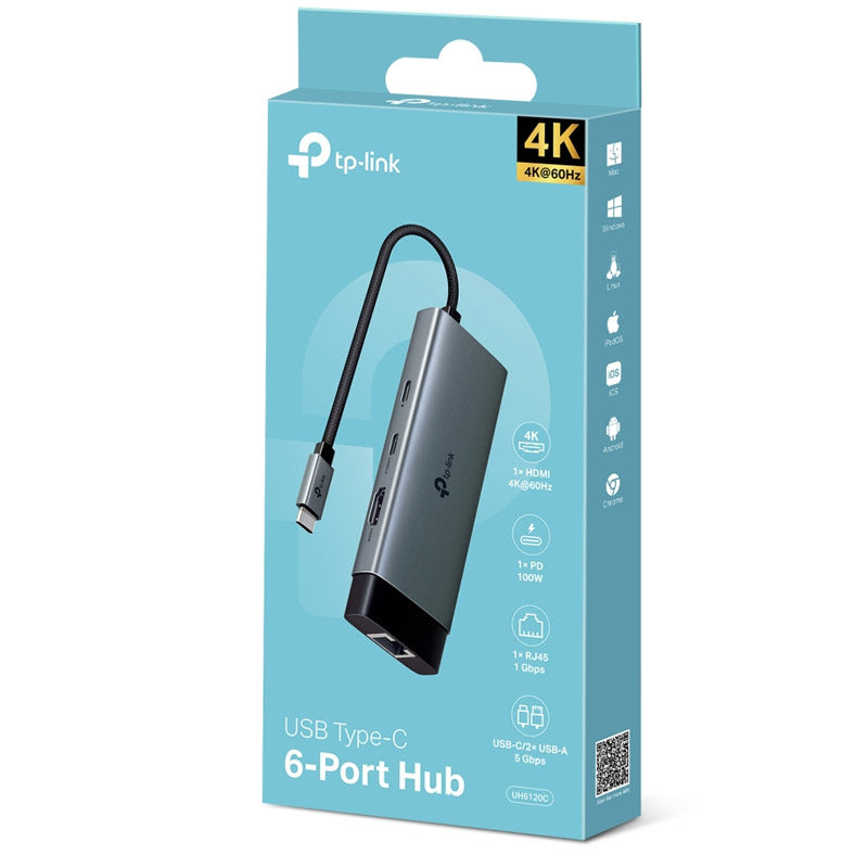 TP-LINK UH6120C USB-C 6v1 USB zvezdišče
