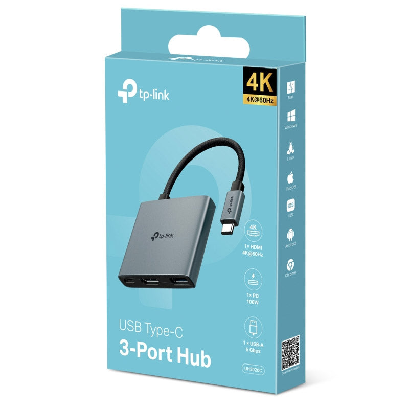 TP-LINK UH3020C USB-C zvezdišče USB 3v1