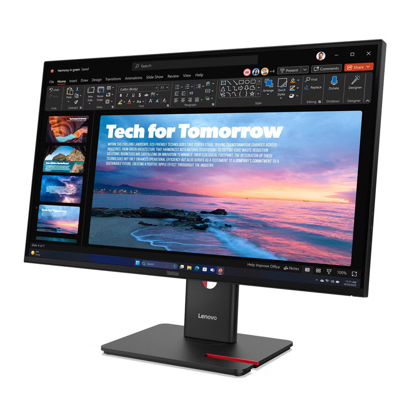 LENOVO ThinkVision T27QD-40 27" (68,58cm) QHD IPS DP/HDMI/USB-C/LAN monitor