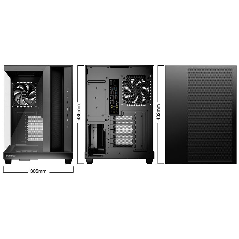 BE QUIET! Light Base 500 (BGW83) midi-ATX ohišje z oknom, črno