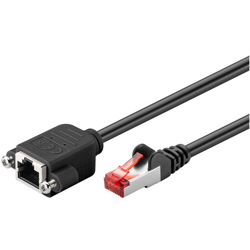 GOOBAY S/FTP (PiMF) CAT 6 3m črn omrežni dodatni kabel