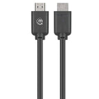 MANHATTAN High Speed ​​HDMI (M/M) 4K 60Hz 22,5m z Ethernet pozlačen črn kabel
