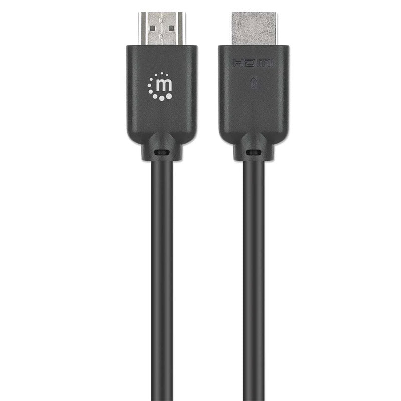 MANHATTAN High Speed ​​HDMI (M/M) 4K 60Hz 22,5m z Ethernet pozlačen črn kabel
