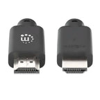 MANHATTAN High Speed ​​HDMI (M/M) 4K 60Hz 22,5m z Ethernet pozlačen črn kabel