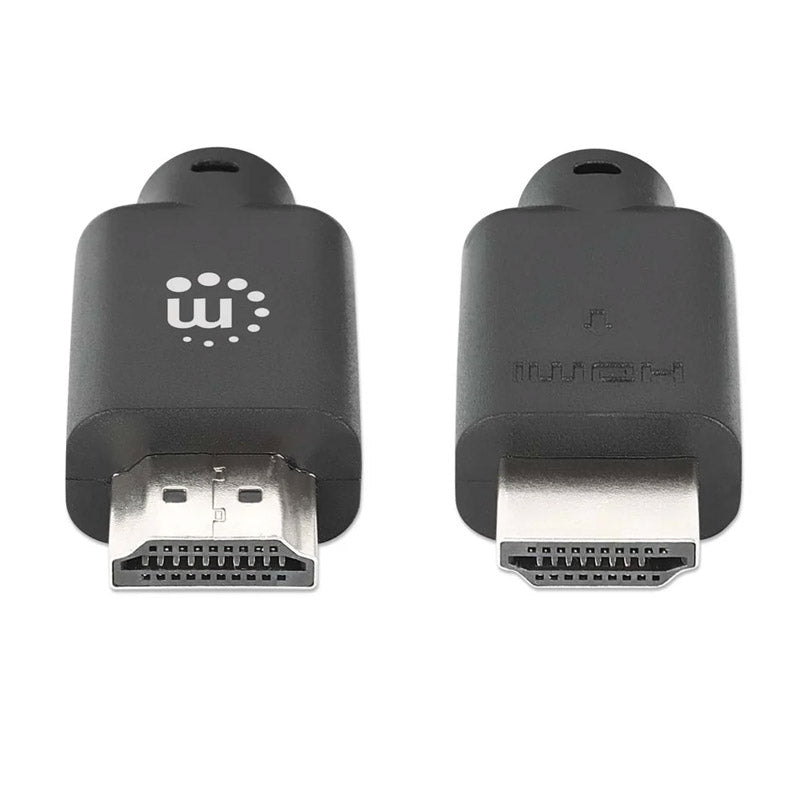 MANHATTAN High Speed ​​HDMI (M/M) 4K 60Hz 22,5m z Ethernet pozlačen črn kabel