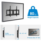 MANHATTAN 37" do 86", s protikrajo, zunanji stenski nosilec za TV monitor