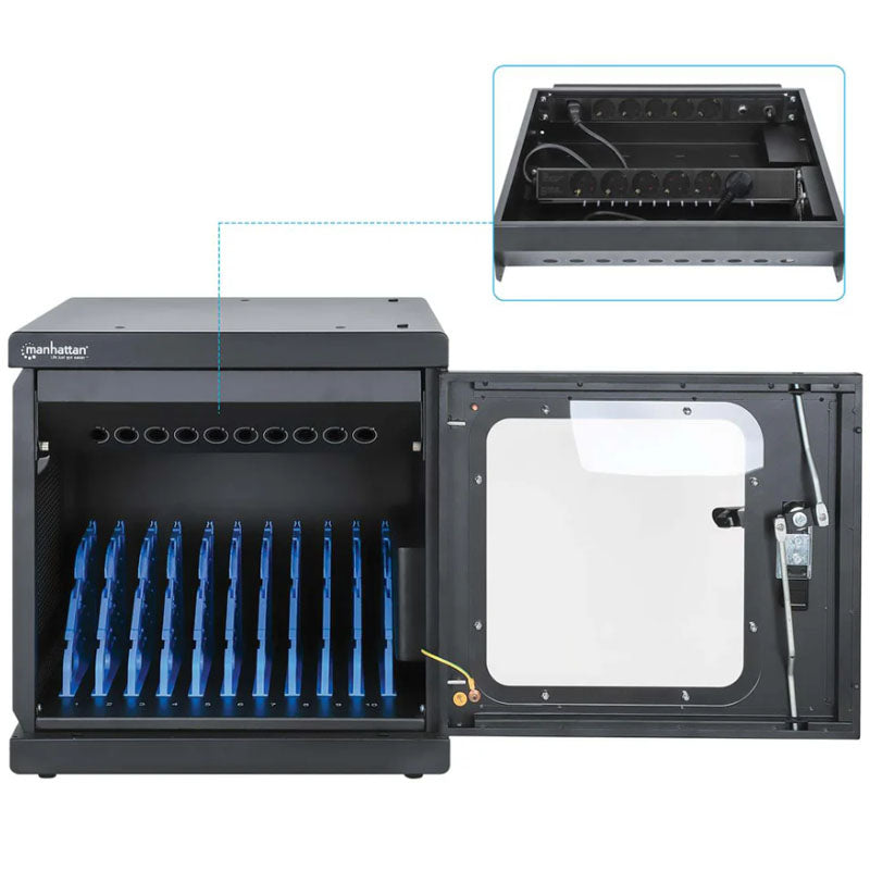 MANHATTAN 10-Port 15,6" Charging Cabinet for Laptops