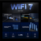MERCUSYS MR37BE BE6500 Dual-Band WiFi7 brezžični usmerjevalnik-router