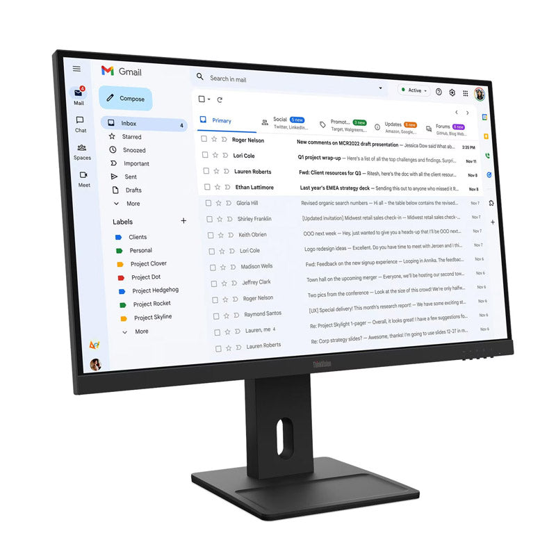 LENOVO ThinkVision E27-40 68,58cm (27") FHD IPS DP/HDMI/VGA zvočniki monitor