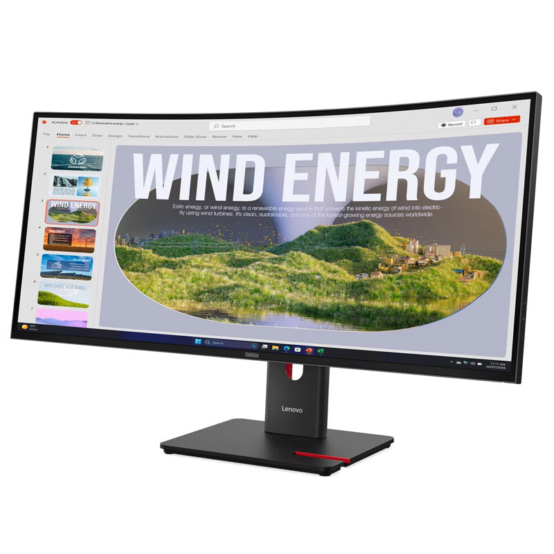 LENOVO ThinkVision T34WD-40 86,36cm (34") UWQHD VA 120Hz DP/HDMI/USB-C HDR10 Freesync ukrivljen monitor