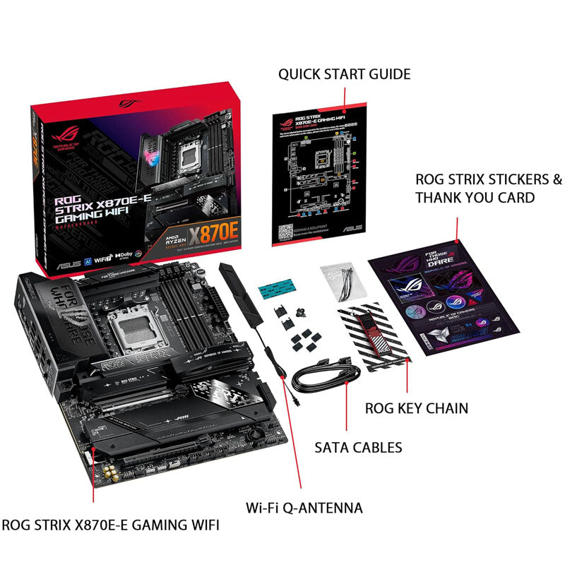 ASUS ROG Strix X870E-E Gaming WiFi AM5 DDR5 ATX Motherboard