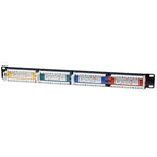 INTELLINET 24-Port, UTP, 1U Cat5e barvno kodirani patch panel