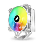 SHARKOON CPU A40 RGB BELI ZRAČNI HLAJALNIK 120mm PWM 220W procesorski hladilnik
