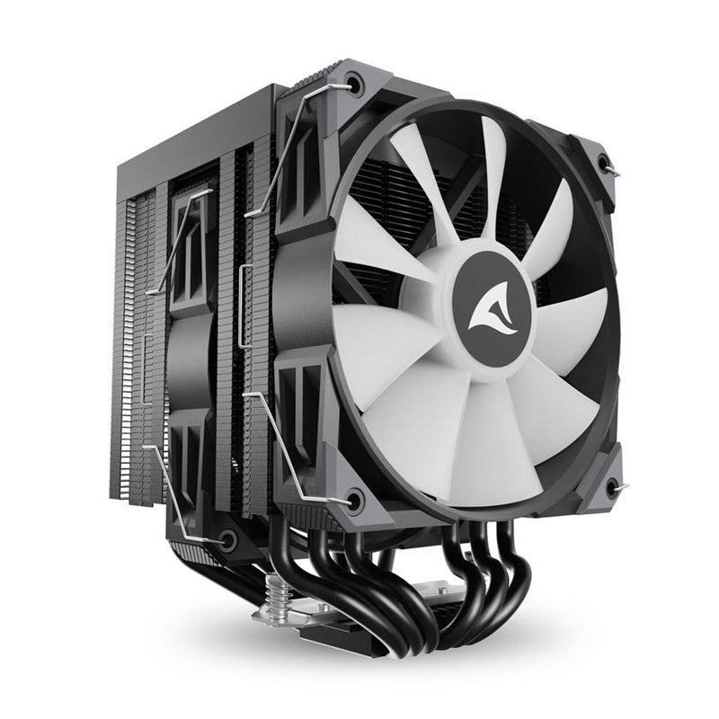 SHARKOON CPU A60 RGB BLACK AIR COOLER 2x120mm PWM 260W CPU hladilnik