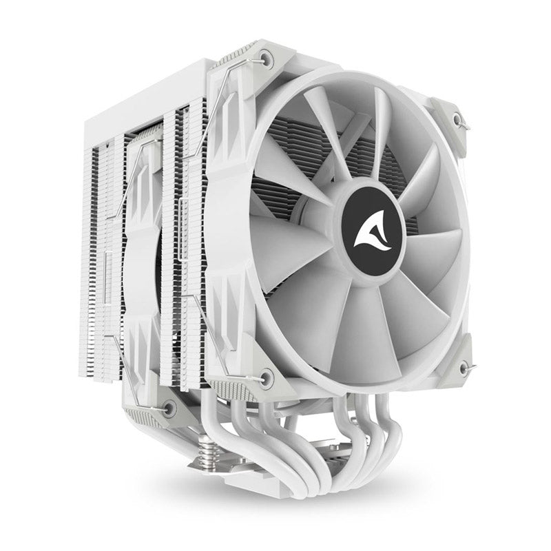 SHARKOON CPU A60 RGB WHITE AIR COOLER 2x120mm PWM 260W procesorski hladilnik
