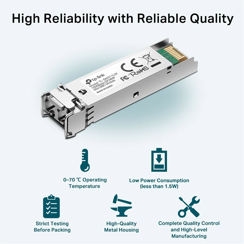 TP-LINK TL-SM311LM 1000 večnačinski MiniGBIC SFP modul