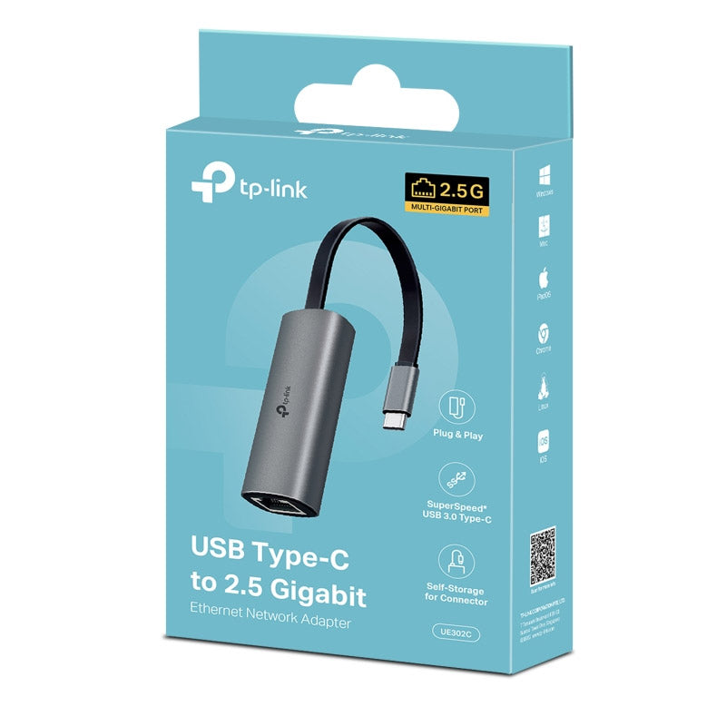 TP-LINK UE302C USB Type-C na RJ45 2.5G Ethernet LAN adapter