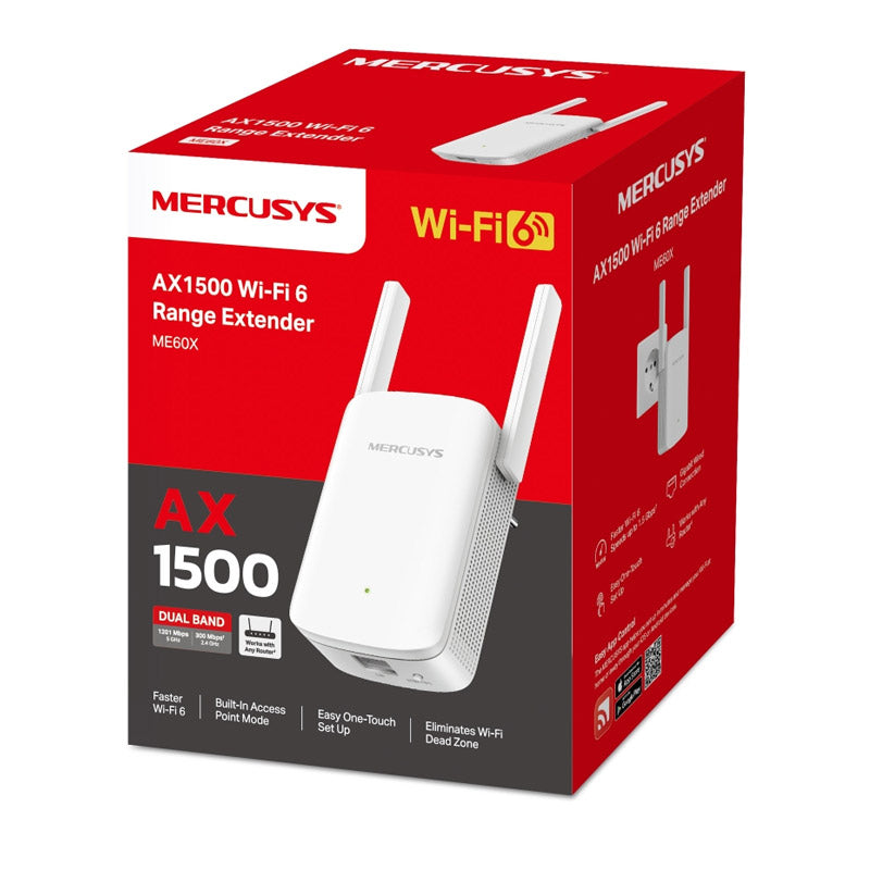 MERCUSYS ME60X AX1500 Wi-Fi6 WiFi ojačevalec extender