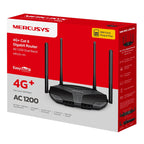 MERCUSYS MB235-4G Cat6 AC1200 Dual Band Gigabit 4G LTE SIM brezžični usmerjevalnik-router