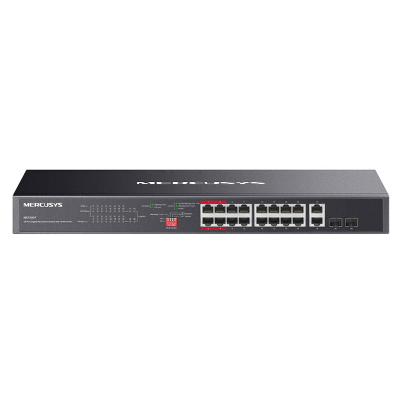 MERCUSYS MS120GP 20-port Gigabit (16x PoE+) RJ45 omrežno stikalo