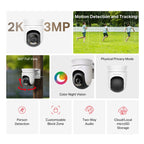 MERCUSYS MC510 3MP 2K možnosti Pan/Tilt Wi-Fi zunanja nadzorna kamera