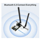 MERCUSYS MA80XE AX3000 WiFi 6 Bluetooth 5.3 Dual Band PCIe mrežna kartica