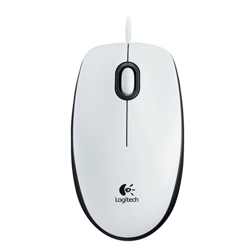 LOGITECH M100 OEM žična optična bela miška