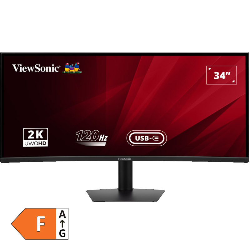 VIEWSONIC VA3420C 86,36cm (34") UWQHD IPS 120Hz DP/HDMI/USB-C HDR10 KVM zvočniki ukrivljen monitor