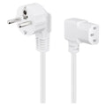 GOOBAY CEE 7/7 90° / IEC C13 90° 250V(AC) 3m bel kotni napajalni kabel