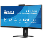 IIYAMA ProLite XCB3497WQSNPH-B1 86,7cm (34") UWQHD VA 120Hz HDMI/DP/USB-C/RJ-45 kamera zvočniki ukrivljen monitor