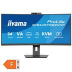 IIYAMA ProLite XCB3497WQSNPH-B1 86,7cm (34") UWQHD VA 120Hz HDMI/DP/USB-C/RJ-45 kamera zvočniki ukrivljen monitor