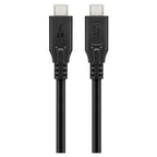 GOOBAY USB-C na USB-C USB40 2m 100W 40Gbit/s črn napajalni kabel