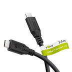 GOOBAY USB-C na USB-C USB40 2m 100W 40Gbit/s črn napajalni kabel