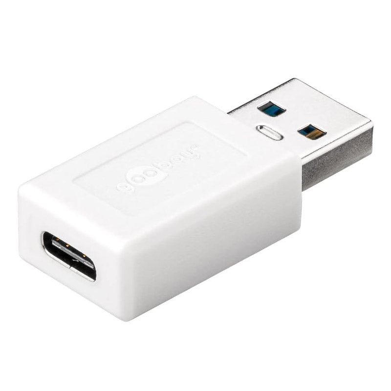 GOOBAY USB-A 3.0 na USB-C 15W beli adapter
