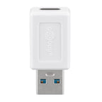 GOOBAY USB-A 3.0 na USB-C 15W beli adapter