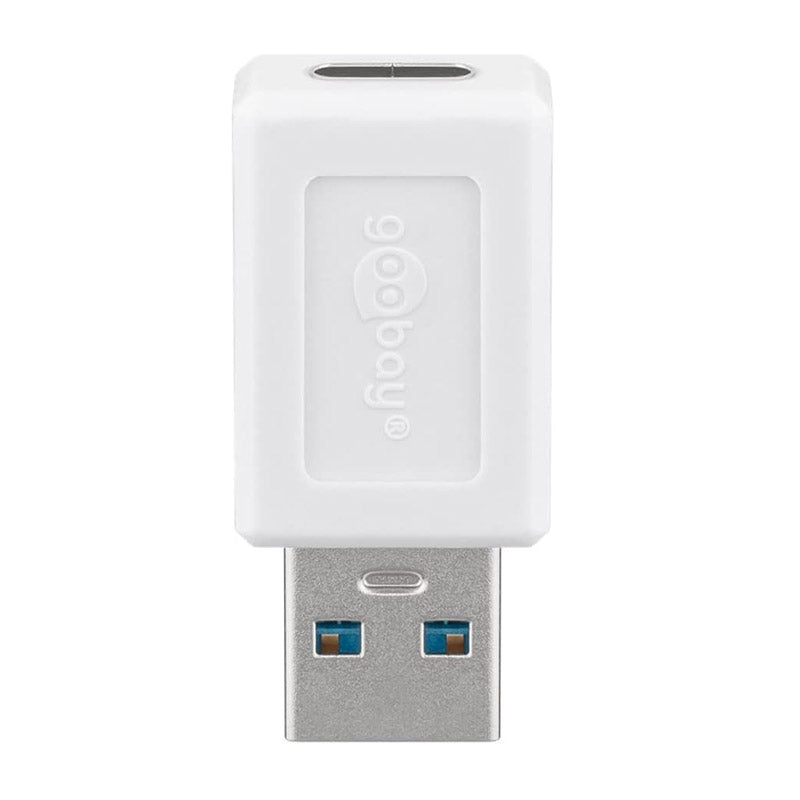 GOOBAY USB-A 3.0 na USB-C 15W beli adapter