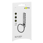 GOOBAY USB-C na 4x USB 3.2 C siv USB hub