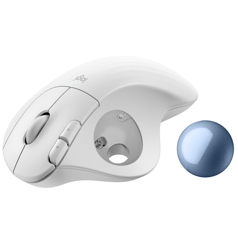LOGITECH ERGO M575S brezžična bluetooth optična bela miška