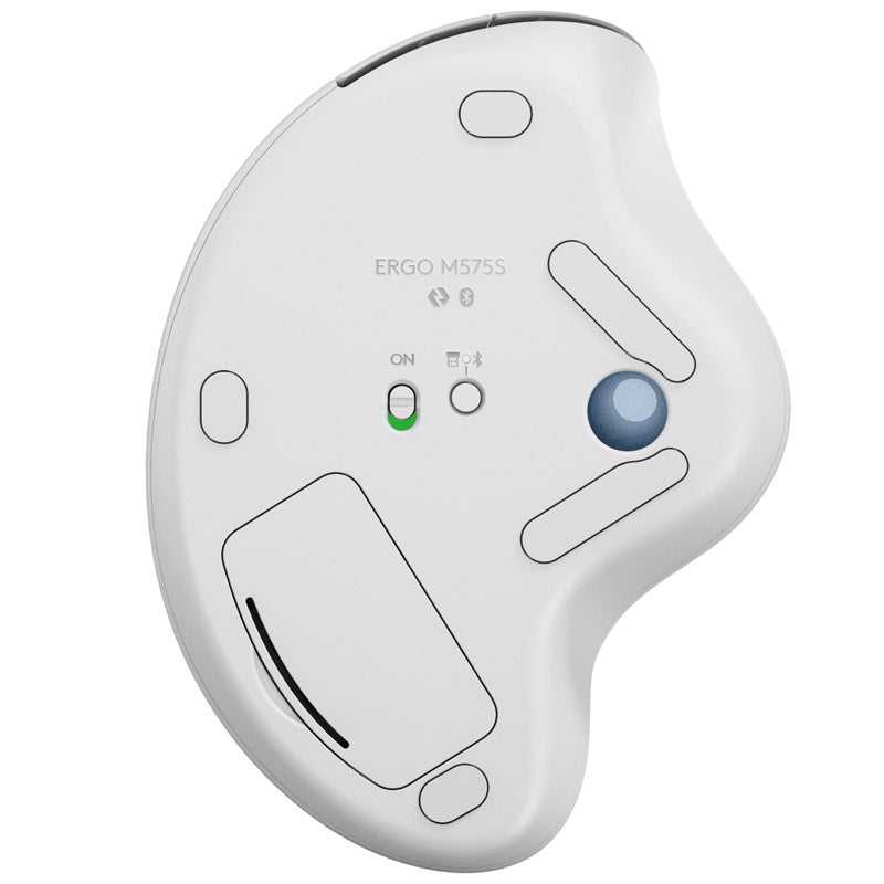LOGITECH ERGO M575S brezžična bluetooth optična bela miška