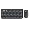 LOGITECH Pebble 2 Combo črna slo tisk brezžična tipkovnica + miška