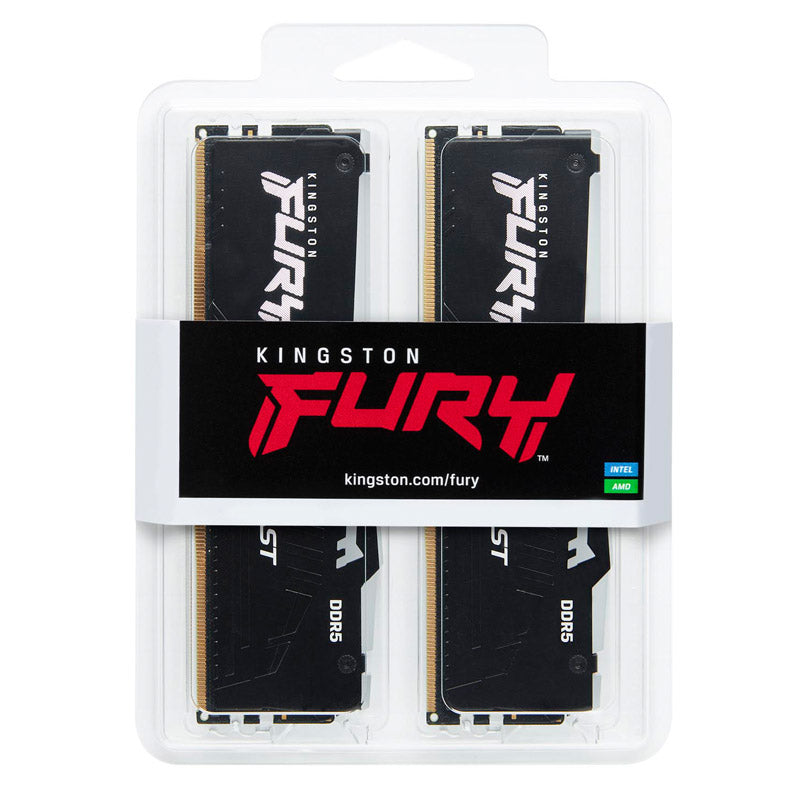 KINGSTON Fury Beast 64GB (2x32GB) 6000MT/s DDR5 CL36 EXPO/XMP KF560C36BBE2AK2-64 RGB ram pomnilnik