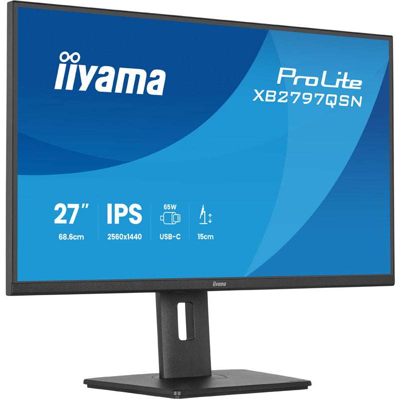 IIYAMA ProLite XB2797QSN-B1 68,5cm (27") QHD IPS 75Hz DP/HDMI/USB-C zvočniki monitor